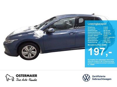 Gebraucht VW Golf VIII Life 150 PS (110 kW) 2024 Anemonenblau metallic Limousine