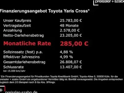 Gebraucht Toyota Yaris Cross 130 PS (95 kW) 2025 Schwarz SUV
