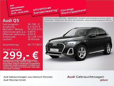 Gebraucht Audi Q5 S-Line 299 PS (219 kW) 2023 Mythosschwarz metallic SUV