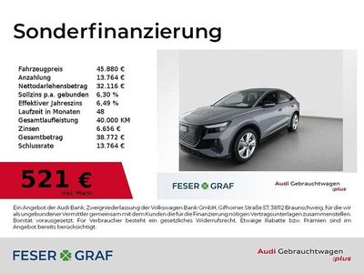 Gebraucht Audi Q4 Sportback e-tron Ambiente 210 kW (286 PS) 2025 Kieselgrau SUV