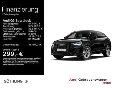 Gebraucht Audi Q3 Sportback S-Line 150 PS (110 kW) 2025 Schwarz SUV