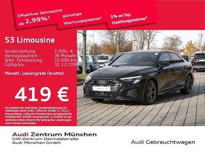 Mythosschwarz metallic Gebraucht 2024 Audi S3 Sport Limousine | 39.278 € (Fairer Preis)