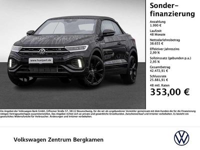 Neu VW T-Roc Cabriolet R-line 150 PS (110 kW) 2026 Deep black perleffekt schwarz Cabrio
