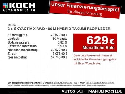 Neu Mazda 3 Takumi-Line 186 PS (136 kW) 2025