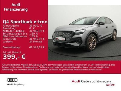 Taifungrau metallic Gebraucht 2022 Audi Q4 Sportback e-tron Ambiente SUV | 39.610 € (Etwas zu teuer)