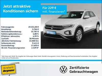 Gebraucht VW T-Roc Style 116 PS (85 kW) 2022 Weiss / pure white SUV
