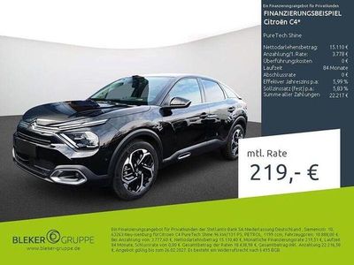 Gebraucht Citroën C4 PureTech 131 PS (96 kW) 2023 Schwarz Limousine
