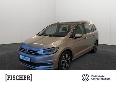 Gebraucht VW Touran Highline 150 PS (110 kW) 2019 Titanium beige Van / Kleinbus