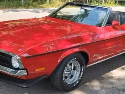 Brugt Ford Mustang 200 HK (147 kW) 1972 Rød Cabriolet