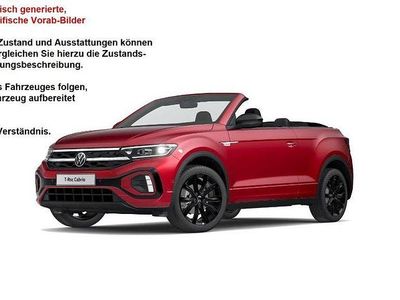 Gebraucht VW T-Roc Cabriolet R-line 150 PS (110 kW) 2022 Kings red metallic schwarz Cabrio
