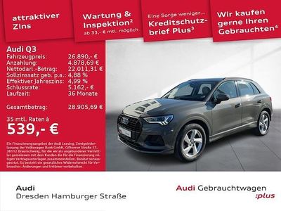 Gebraucht Audi Q3 Advanced Plus 190 PS (139 kW) 2019 Chronosgrau metallic SUV