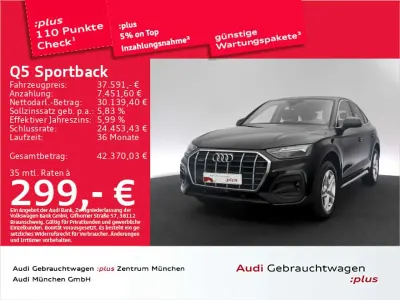 Gebraucht Audi Q5 Advanced 204 PS (150 kW) 2023 Brillantschwarz SUV