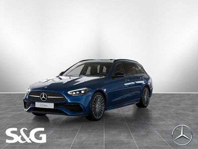 Metalliclack spektralblau Gebraucht 2025 Mercedes C200 AMG Kombi | 55.799 €