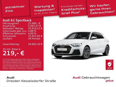 Gebraucht Audi A1 Sportback Ambiente 95 PS (69 kW) 2025 Gletscherweiß metallic Kleinwagen
