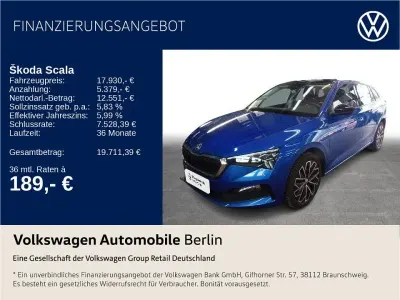 Gebraucht Skoda Scala Style 150 PS (110 kW) 2019 Blau Kleinwagen
