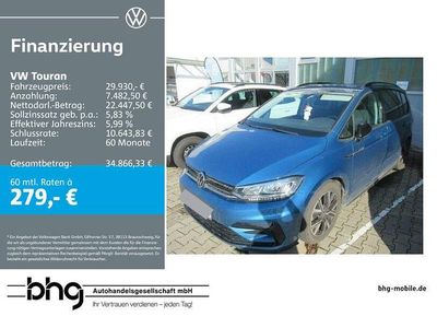 Gebraucht VW Touran Highline 150 PS (110 kW) 2022 Blau Van / Kleinbus