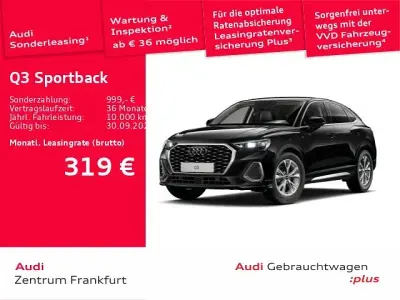 Gebraucht Audi Q3 Sportback Design 150 PS (110 kW) 2025 Mythosschwarz metallic SUV