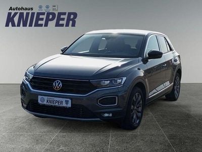 Gebraucht VW T-Roc Sportline 150 PS (110 kW) 2021 Indiumgrau metallic schwarz SUV