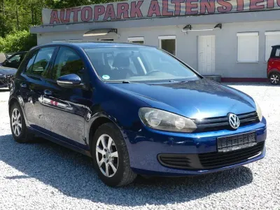 Gebraucht VW Golf VI Trendline 80 PS (58 kW) 2009 Blau Kleinwagen
