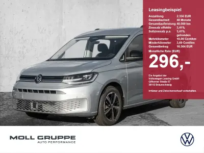 Neu VW Caddy Maxi Life 122 PS (89 kW) 2025 Oyster silver metallic Van / Kleinbus