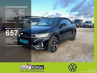 Gebraucht VW T-Roc Cabriolet R-line 150 PS (110 kW) 2025 Deep black perleffekt Cabrio