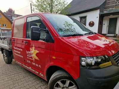 gebraucht VW T5 2.5 Liter Doka Pritsche 8 fach bereift