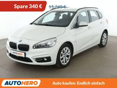 Gebraucht BMW 218 Active Tourer Luxury Line 150 PS (110 kW) 2017 Weiß Van / Kleinbus