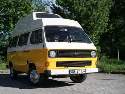 gebraucht VW Transporter T3 CampingbusBulli mit Hochdach - frisch lackiert