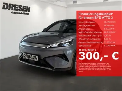 Ny BYD Atto 3 Design 230 kW (313 HK) 2026 Grå SUV