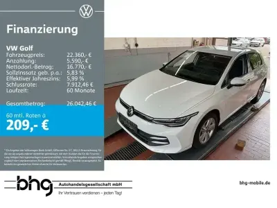 Gebraucht VW Golf VIII Life 116 PS (85 kW) 2025 Weiß Limousine