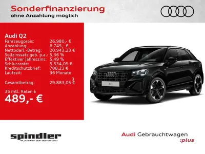 Gebraucht Audi Q2 S-Line 150 PS (110 kW) 2024 Mythosschwarz metallic SUV