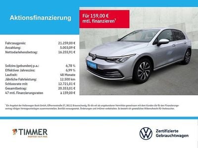 Gebraucht VW Golf VIII Active 131 PS (96 kW) 2022 Silber Limousine