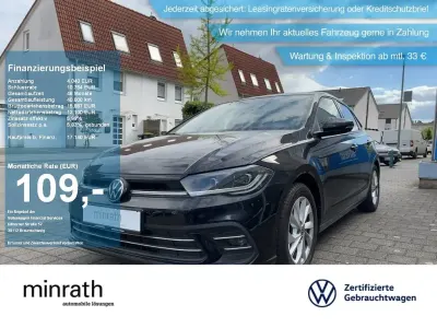 Gebraucht VW Polo Beats 95 PS (69 kW) 2023 Schwarz Kleinwagen