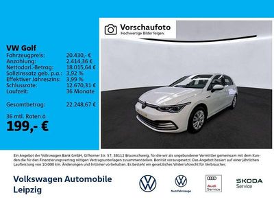 Gebraucht VW Golf VIII Style 131 PS (96 kW) 2022 Weiß Limousine