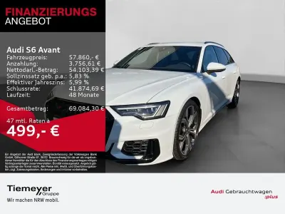 Gebraucht Audi S6 Ambiente 344 PS (253 kW) 2024 Gletscherweiß metallic Kombi