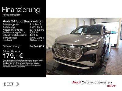 Taifungrau metallic Gebraucht 2022 Audi Q4 Sportback e-tron S-Line SUV | 31.488 € (Guter Preis)