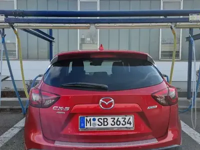 Gebraucht Mazda CX-5 Exclusive-Line 150 PS (110 kW) 2015 Rot SUV