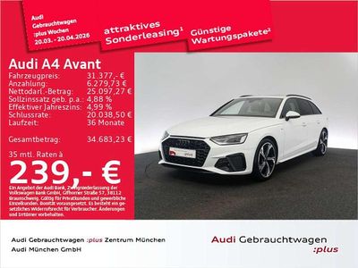 Gebraucht Audi A4 S-Line 150 PS (110 kW) 2023 Ibisweiß Kombi
