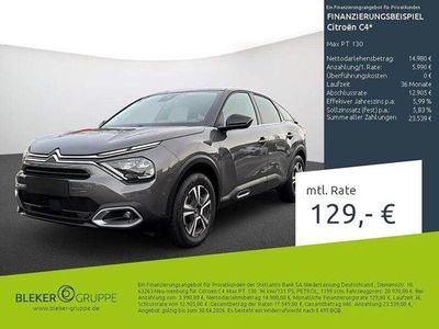 Gebraucht Citroën C4 131 PS (96 kW) 2023 Lackierung platiniumgrau/typ aussenverkleidung metalliclackierung Limousine