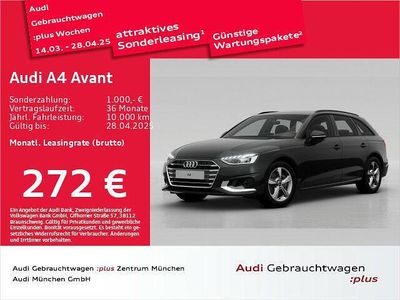 Gebraucht Audi A4 Advanced 204 PS (150 kW) 2024 Mythosschwarz metallic Kombi