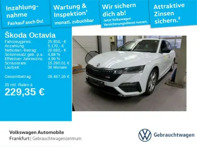 Brugt Skoda Octavia RS 200 HK (147 kW) 2021 Hvid Stationcar