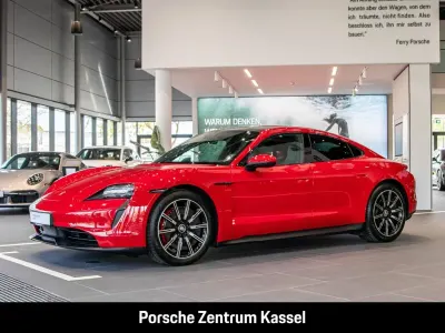 Gebraucht Porsche Taycan 4S 389 kW (530 PS) 2021 Rot Limousine