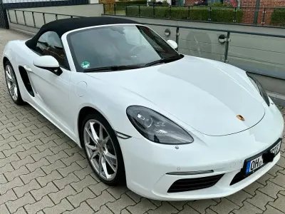 Usata Porsche 718 Boxster 300 CV (220 kW) 2018 Bianco Cabrio