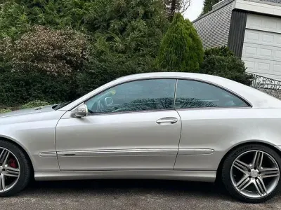 Brugt Mercedes CLK200 Avantgarde 163 HK (119 kW) 2002 Sølv Coupe