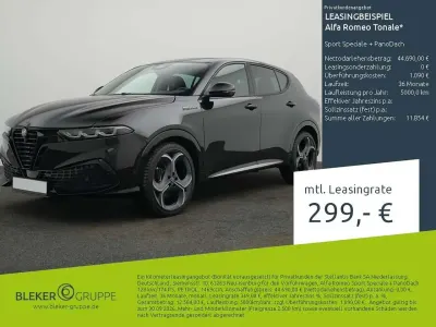 Neu Alfa Romeo Tonale Edizione Speciale 174 PS (127 kW) 2026 Schwarz SUV