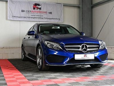 Usata Mercedes C250 AMG line 211 CV (155 kW) 2017 Blu Station wagon