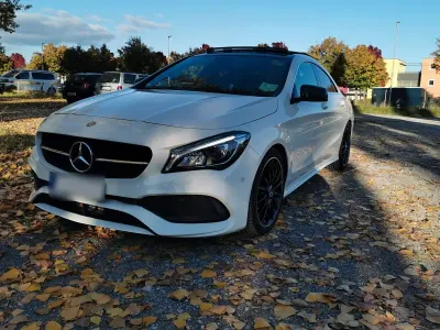Gebraucht Mercedes CLA250 AMG line 211 PS (155 kW) 2017 Weiß Coupé