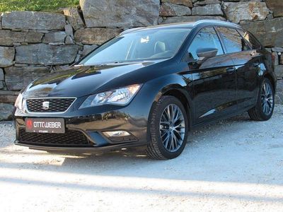 Usata Seat Leon ST CONNECT 110 CV (80 kW) 2015 Nero Station wagon