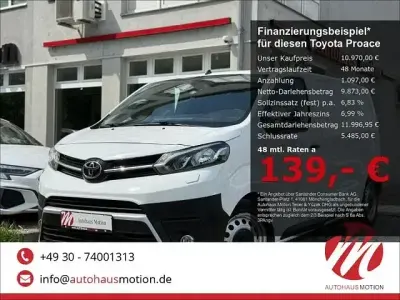 Gebraucht Toyota Proace 116 PS (85 kW) 2019 Weiß Van / Kleinbus