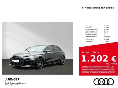 Nouvelle Audi RS3 Sportback Design 400 ch (294 kW) 2026 Noir Citadine